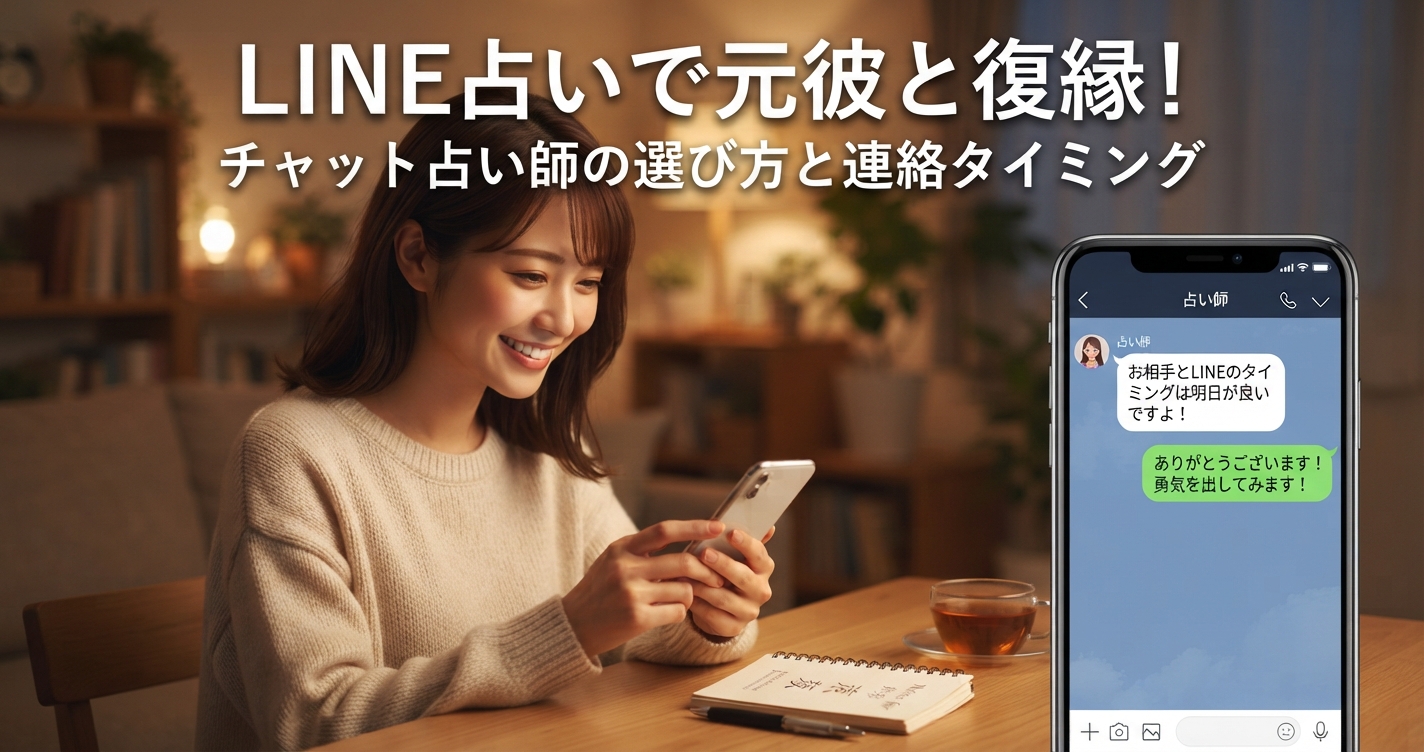 Line占いで元彼と復縁！チャット占い師の選び方と連絡タイミング