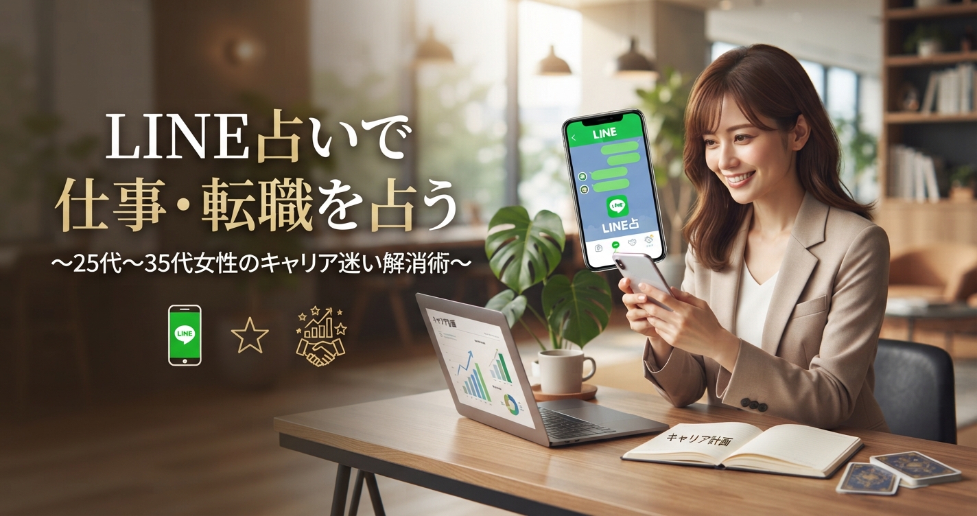 Line占いで仕事・転職を占う｜25代〜35代女性のキャリア迷い解消術