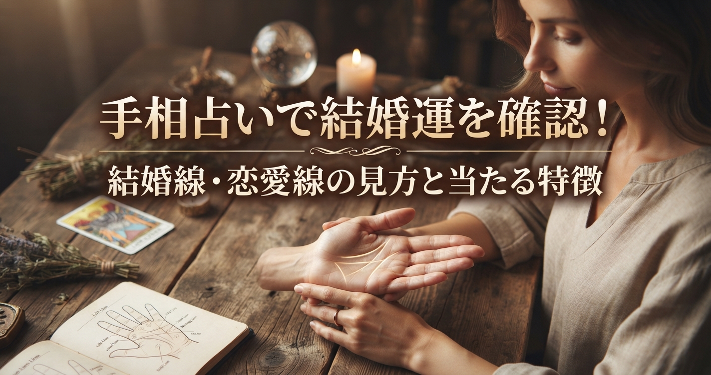 手相占いで結婚運を確認！結婚線・恋愛線の見方と当たる特徴