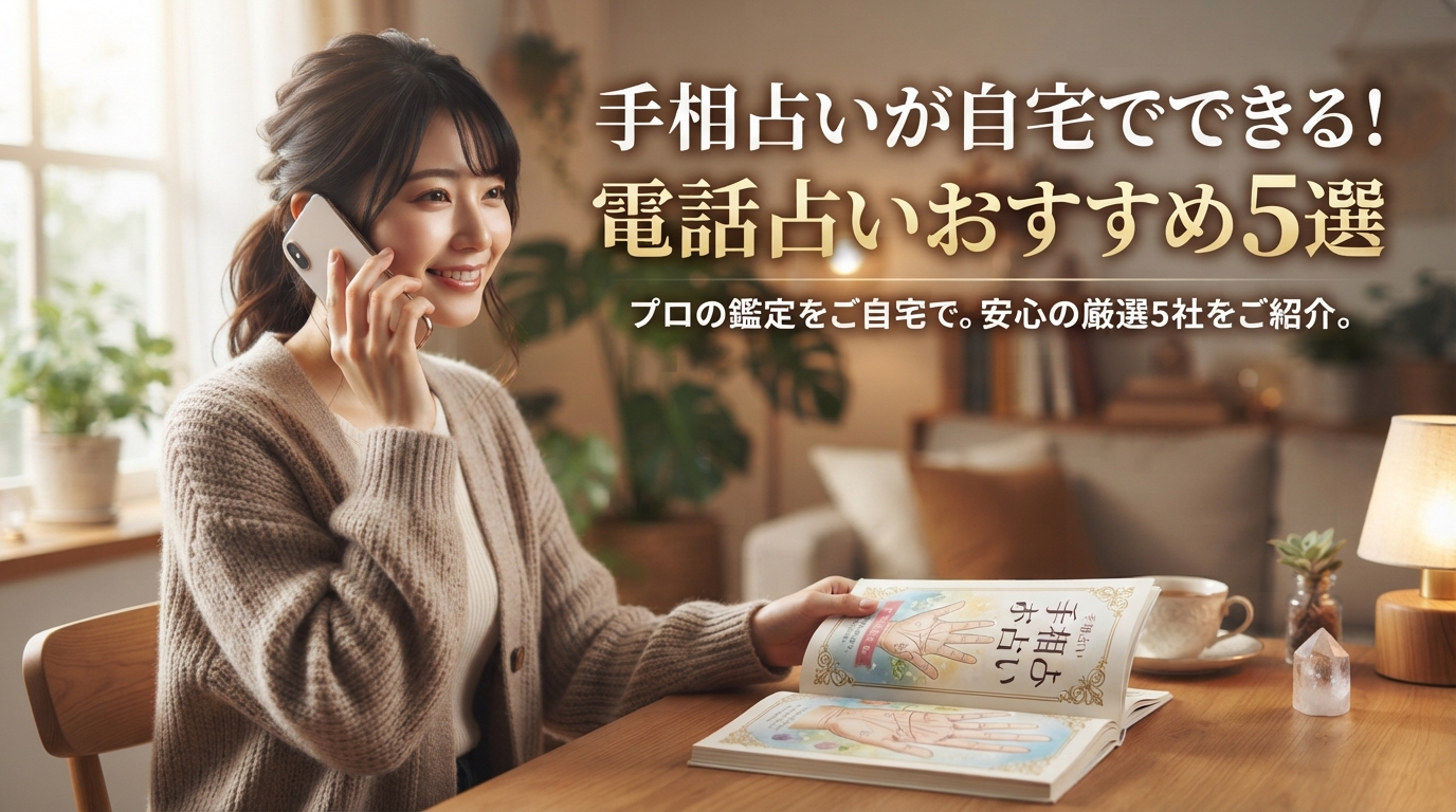 手相占いが自宅でできる！電話占いおすすめ5選