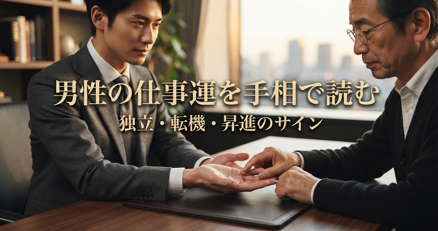 男性の仕事運を手相で読む｜独立・転機・昇進のサイン