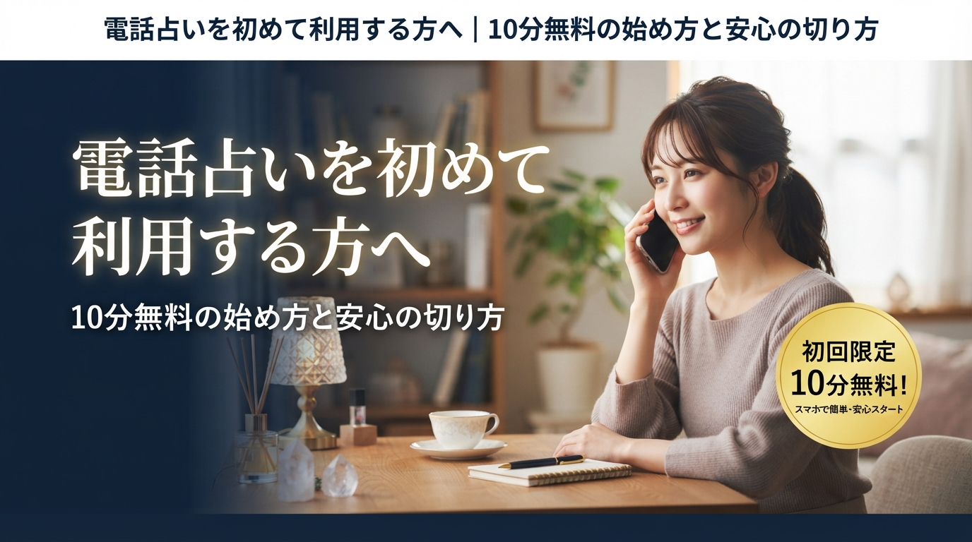 電話占いを初めて利用する方へ｜10分無料の始め方と安心の切り方