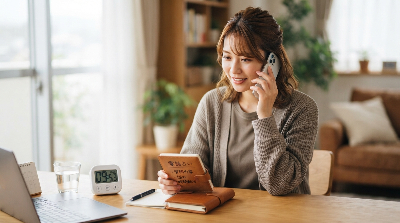 電話占いを初めて利用する方へ｜10分無料の始め方と安心の切り方 - 無料10分の使い方：効率的に相談するコツ