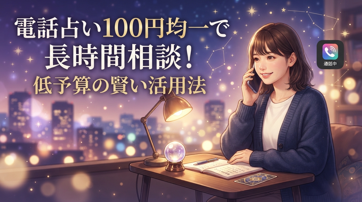 電話占い100円均一で長時間相談！低予算の賢い活用法
